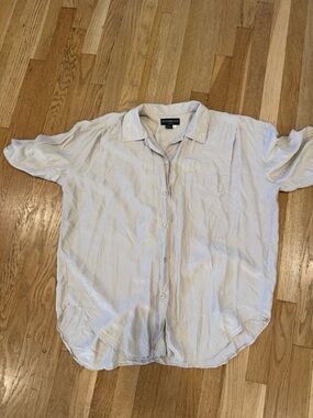 Vintage tan Silk Top size large